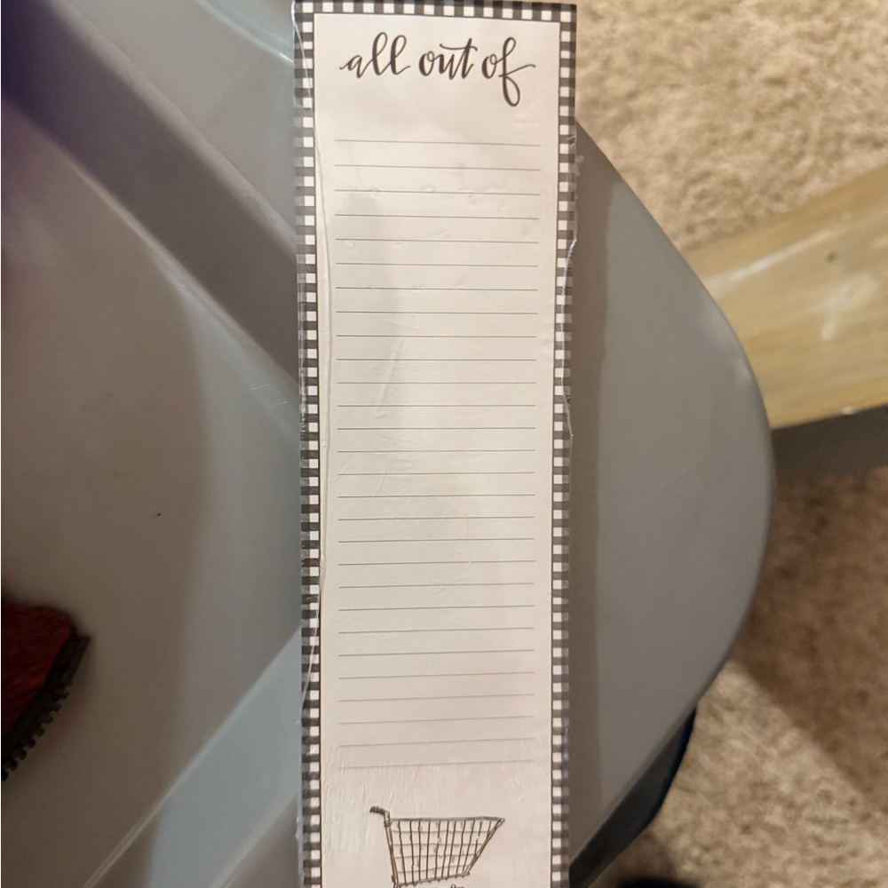 Primitives by Kathy Black and White List Notepad